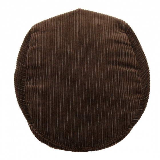 Brown Velvet Flat Cap - Traclet