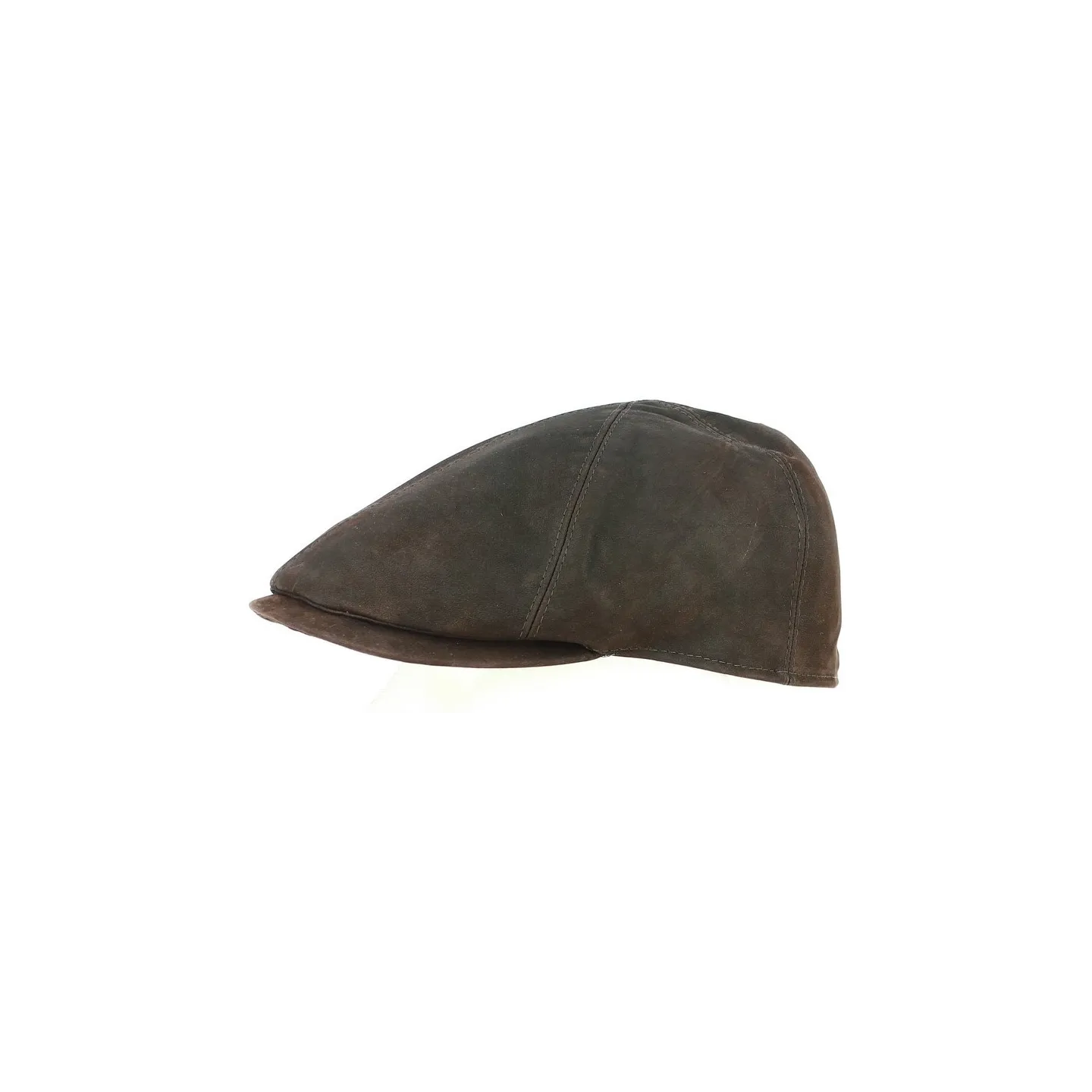 Casquette Bec de Canard Cuir  Marron - City Sport  Reference : 6929 | Chapellerie Traclet