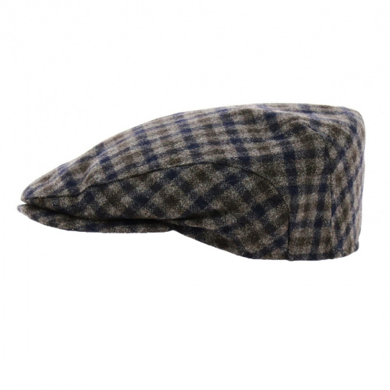 Grey Plaid Flat Cap - Traclet