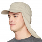 Taupe Recycled Nylon Neck Flap Cap UPF50+ - Tilley