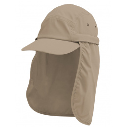 Casquette Cache-nuque Taupe Nylon Recyclé UPF50+ - Tilley