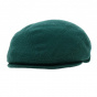 Green flat cap Wool Earmuffs - Traclet