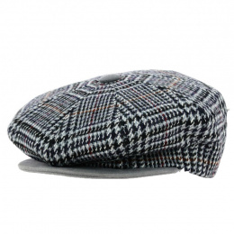 Gavroche Wool & Cashmere Checkered Cap - Traclet