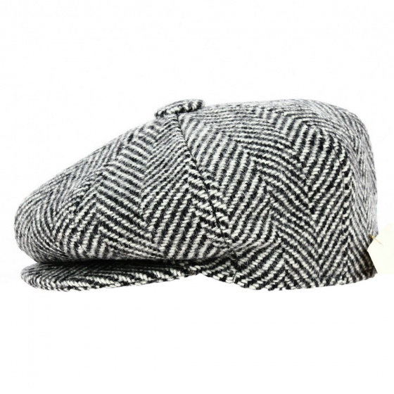 Casquette irlandaise Gris & Noir - Fléchet