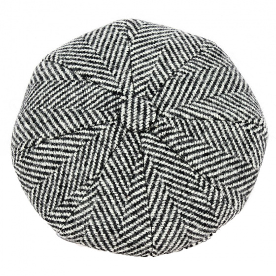 Casquette irlandaise Gris & Noir - Fléchet