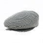 Kids' Grey Houndstooth Flat Cap - Traclet