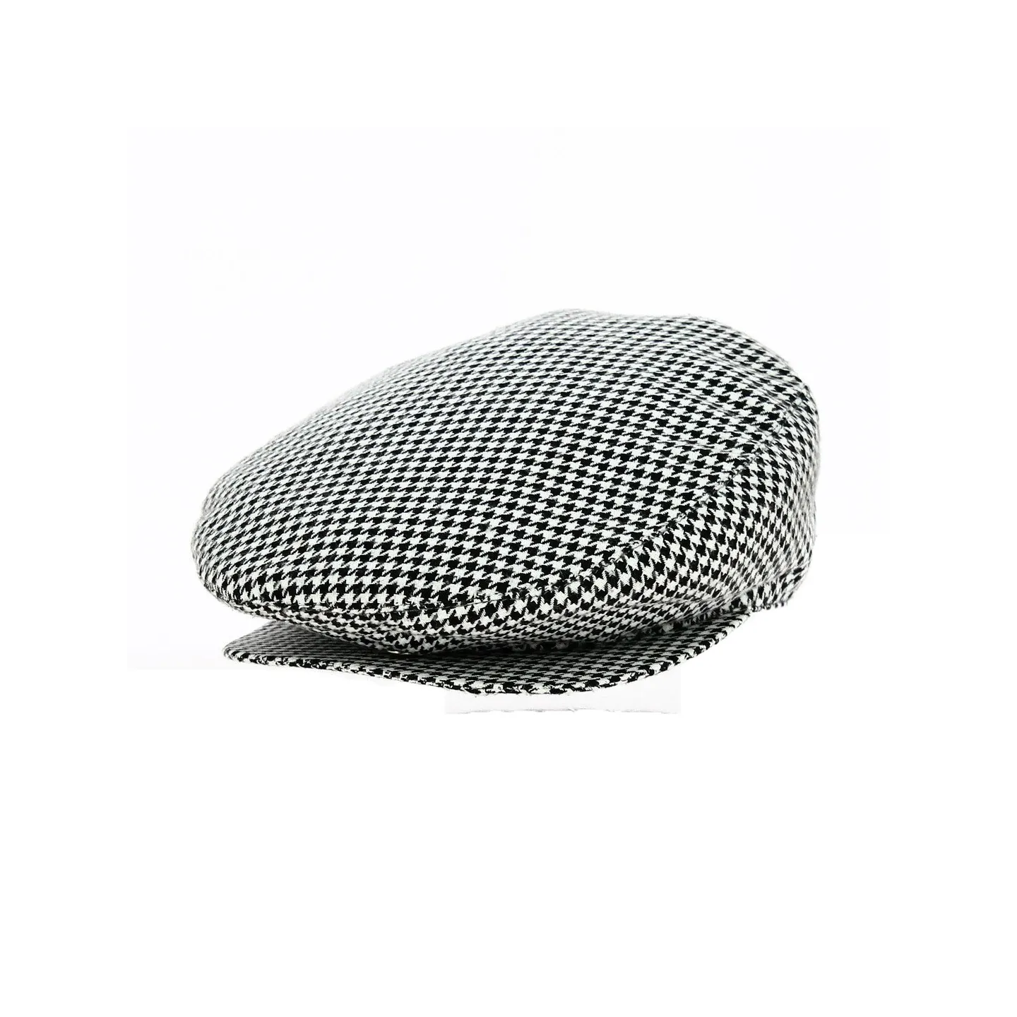 Kids' Grey Houndstooth Flat Cap - Traclet Reference: 18572 | Traclet Hat Shop