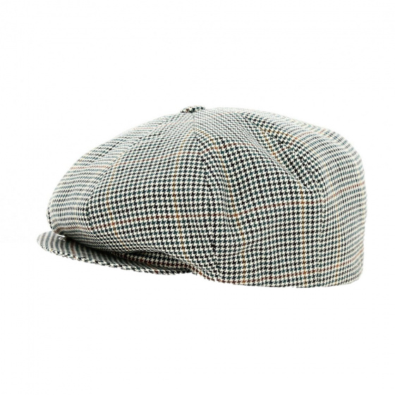 Casquette Irlandaise Pied de Poule Grise - Traclet