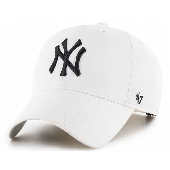 White NY Yankees Snapback Cap - 47 Brand