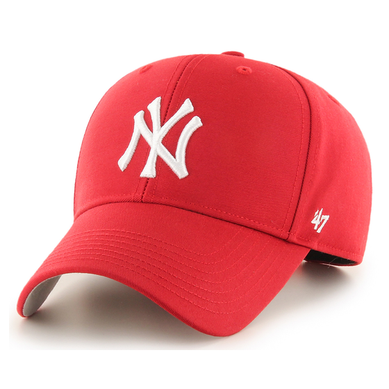 Red NY Yankees Snapback Cap - 47 Brand