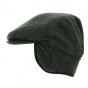 Green Wool Children's Earmuffs Cap - Traclet