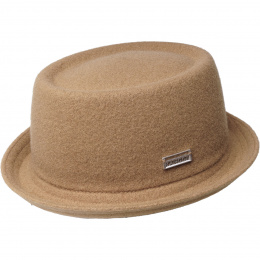 Porkpie Wool Mowbray Camel hat- Kangol