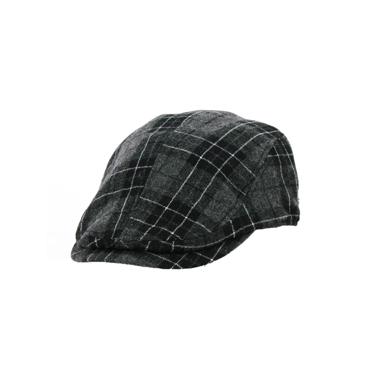Black Checkered Duck Bill Pamplona Cap - Keyone Reference: 18598 | Traclet Hat Shop