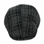 Black Checkered Duck Bill Pamplona Cap - Keyone