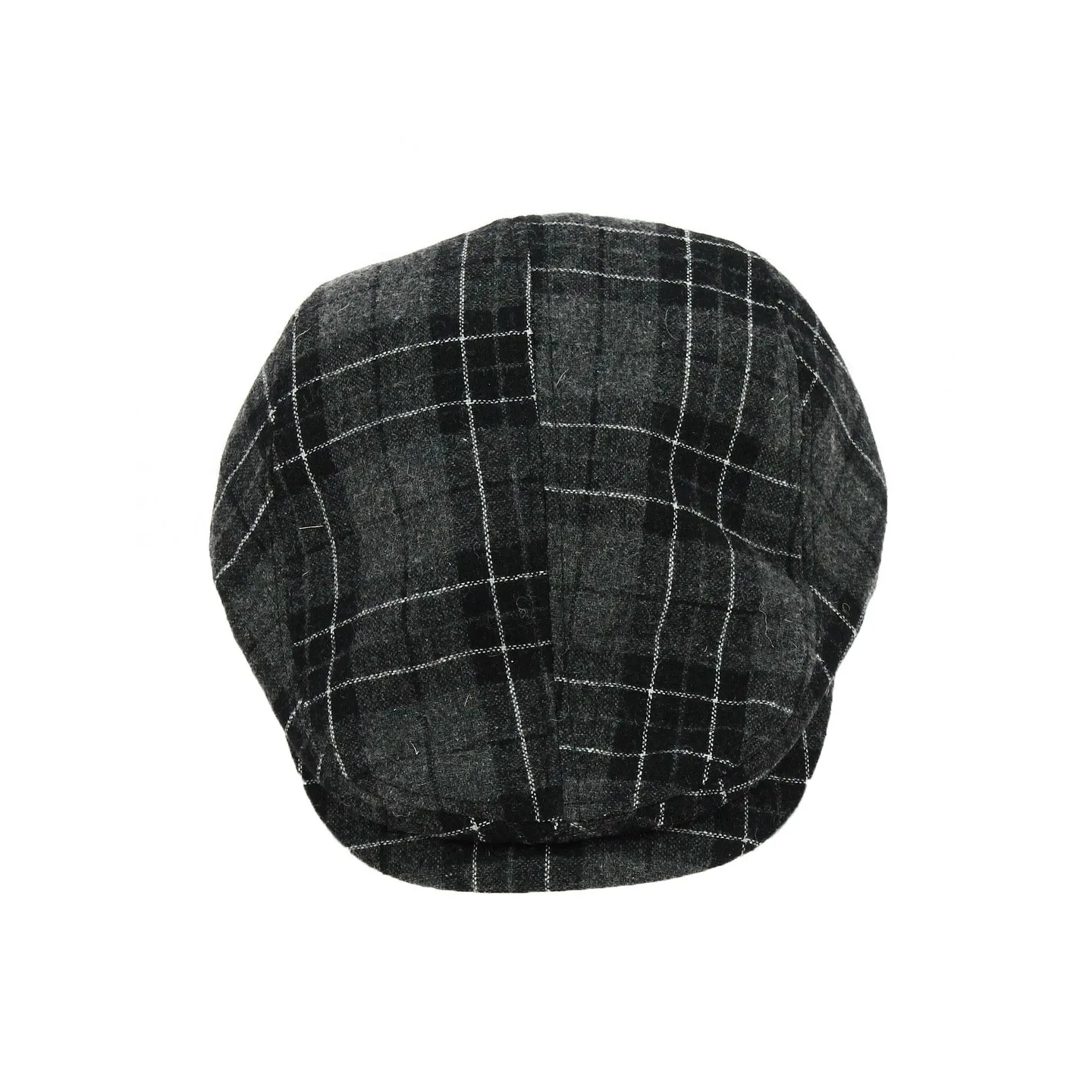Black Checkered Duck Bill Pamplona Cap - Keyone Reference: 18598 | Traclet Hat Shop
