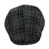 Black Checkered Duck Bill Pamplona Cap - Keyone Reference: 18598 | Traclet Hat Shop
