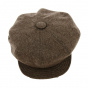 Hazelnut Vincennes Newsboy Cap - Traclet