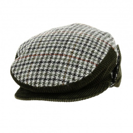 Houndstooth Ear Flap Cap - Traclet
