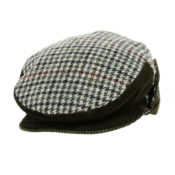 Houndstooth Ear Flap Cap - Traclet