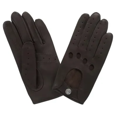 Gants de Conduite Cuir d'Agneau Brun - Glove story