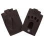 Unlined Brown Leather Driving Mitts - Glove Story