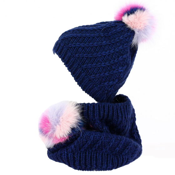 Bonnet à Pompon Alpaga torsade - Traclet