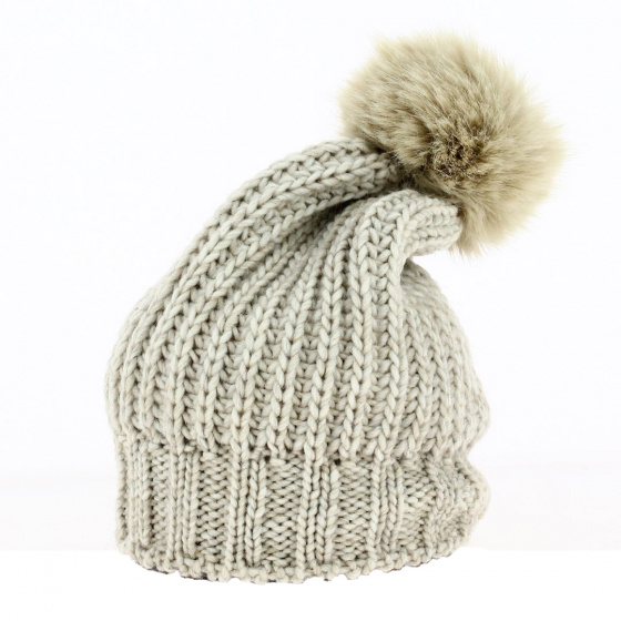 Bonnet New Era à Pompon - Hiver Unisexe En Tricot Polyacrylique - Couleurs Équipes Officielles