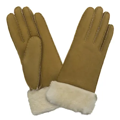 Gant Cuir Retourné Mouton Camel - Glove Story Reference : 18637 | Chapellerie Traclet