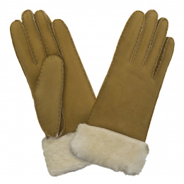 Camel Sheepskin Leather Glove - Glove Story