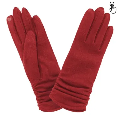 Nina Tactile Red Women's Gloves - Glove Story Reference: 18639 | Chapellerie Traclet