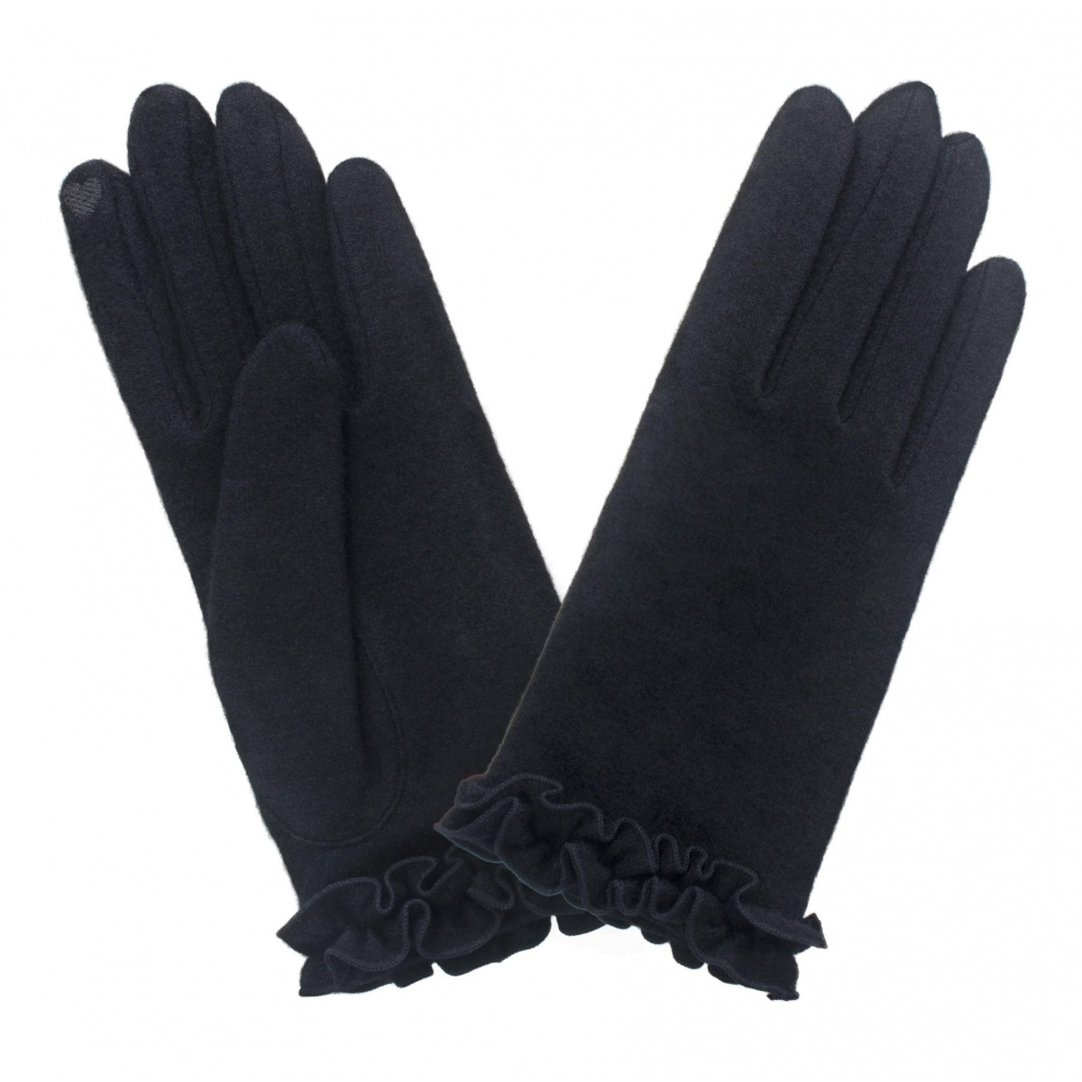 Femme Fronce Tactile Noir - Glove Story Reference : 18646 | Chapellerie ...