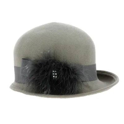 Chapeau cloche Olga Feutre Laine - Traclet Reference : 18652 | Chapellerie Traclet