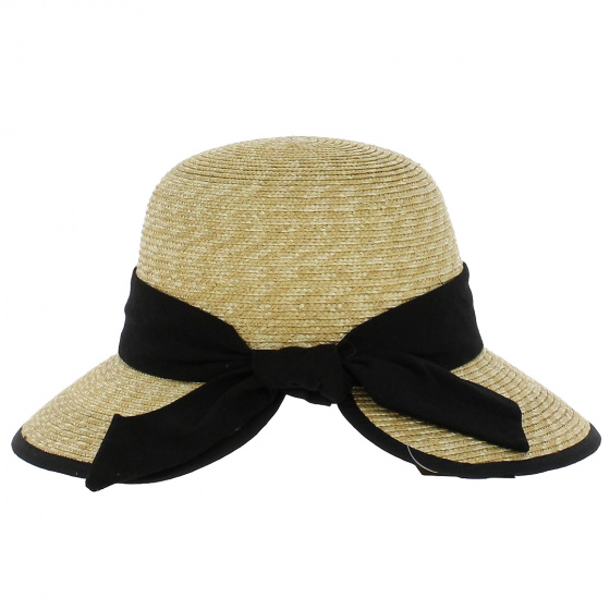 Chapeau cloche Tina paille Nœud - Traclet