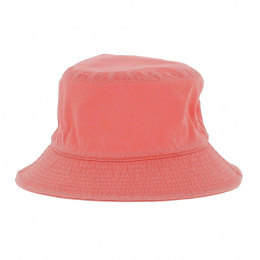 Coral Cotton Demis Bucket Hat - Crambes