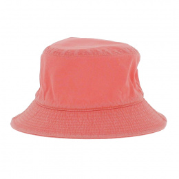 Half Coral Cotton Bucket Hat - Crambes