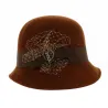 Chapeau Cloche Maithe Feutre Laine Chocolat - Traclet