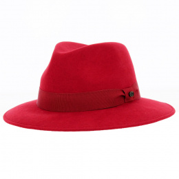 Hat Made in France Traveler Max wool felt Red - Traclet