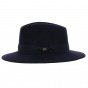 Hat Made in France Traveler Max navy wool felt - Traclet