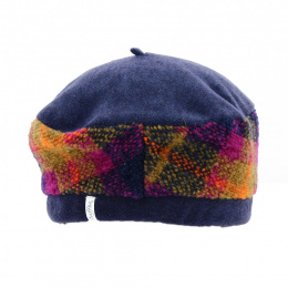 Women's Emmie Blue Purple Beret - Traclet