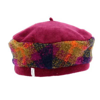 Women's Emmie Beret Beetroot Purple - Traclet Reference: 18701 | Traclet Hat Shop