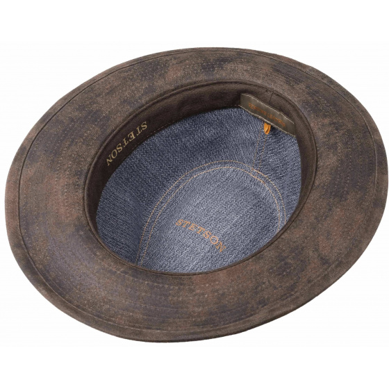 Chapeau Cuir Elkhart Marron - Stetson Chapeau Cuir Elkhart Marron - Stetson