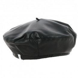 Black Polyester Cappuccino Beret - Traclet