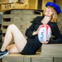 Bright Blue Supporter Beret - Laulhère