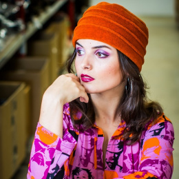 Colette Pumpkin Polar Beanie - Traclet