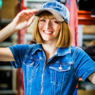 Vintage Distressed Denim Baseball Cap - Stetson