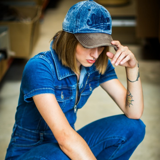 Casquette Baseball Vintage Distressed Denim - Stetson