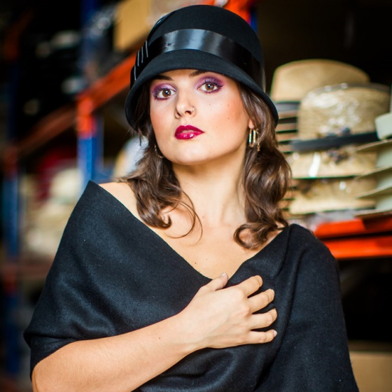 Chloe Cloche Hat Black Wool Felt - Traclet