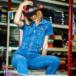 Country All For Good Hat Black & Red - Bullhide