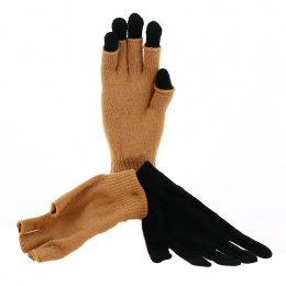 Gants - Mitaines Acrylique Camel - Traclet