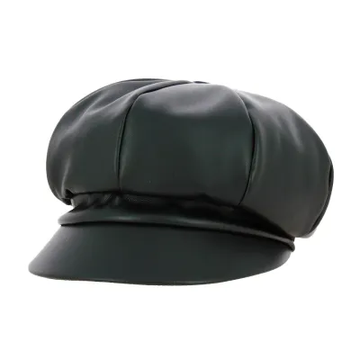 Black Polyester Newsboy Cap - Traclet Reference: 18750 | Traclet Hat Shop